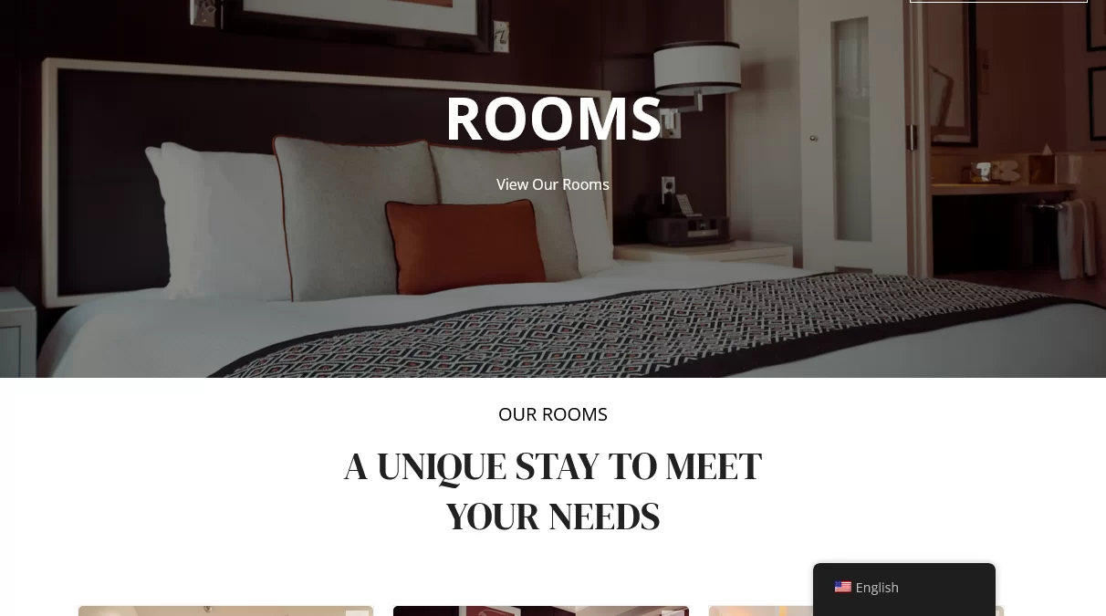 Hotel website Wordpress