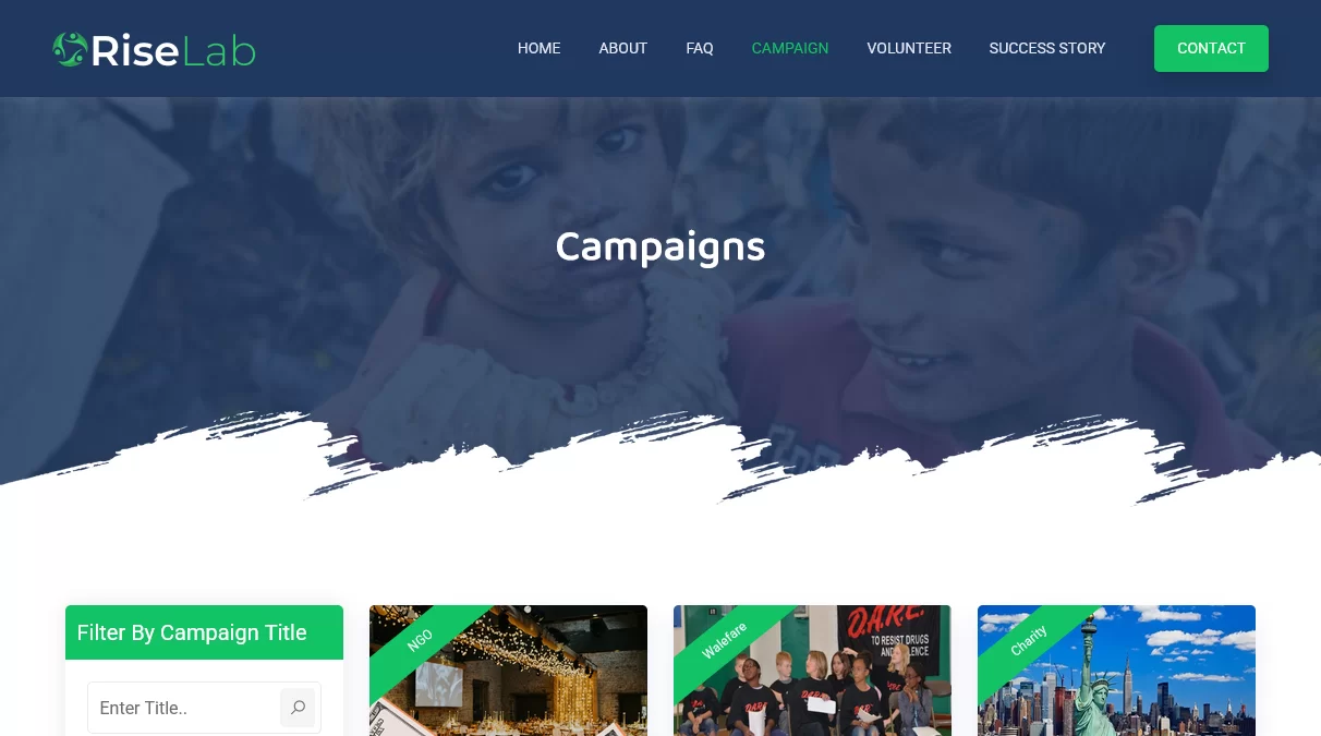 RiseLab Charity Donation